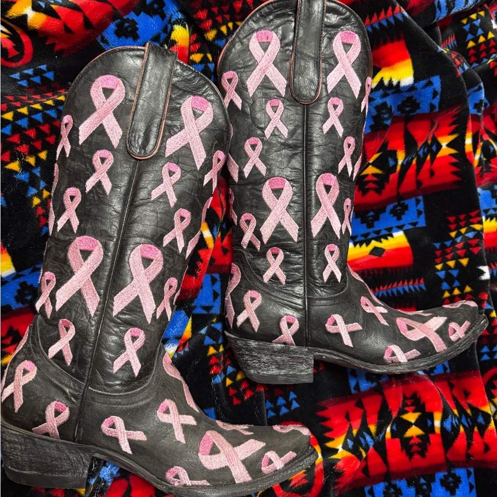 Support Brest Cancer Boots